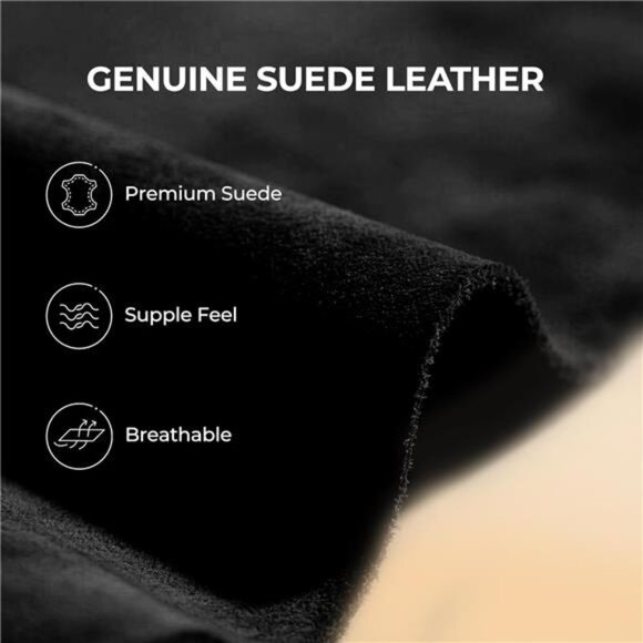 Mini Boots for Women Suede Genuine Leather, Classic Winter Ankle Snow Boots - Picture 2 of 7